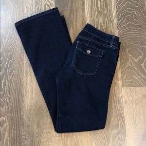 Dark Wash Boot Cut Jeans by Banana Republic, 28